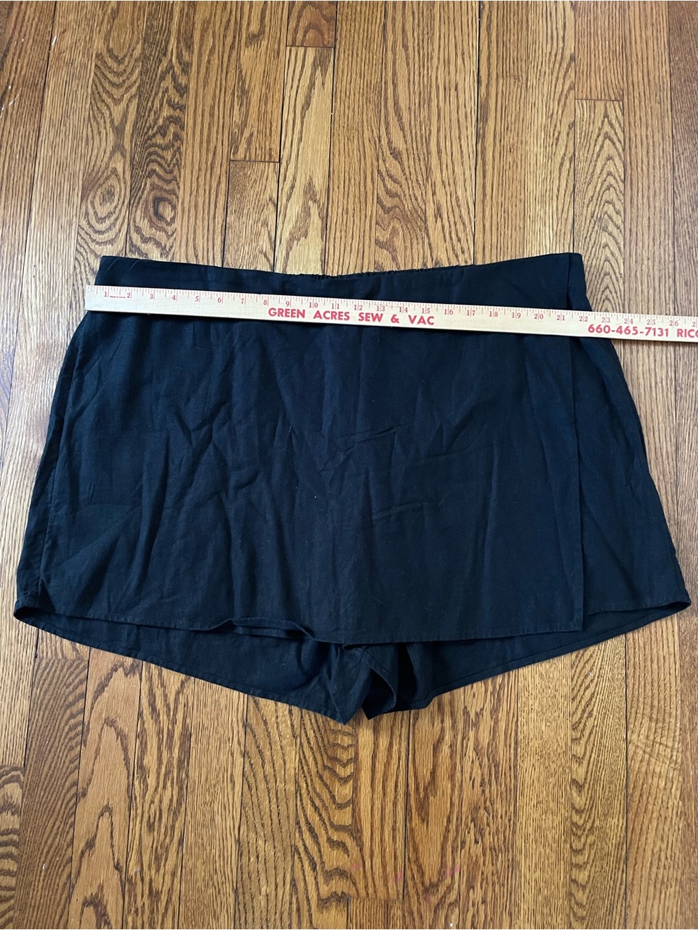 Old Navy Black Linen Skort XXL